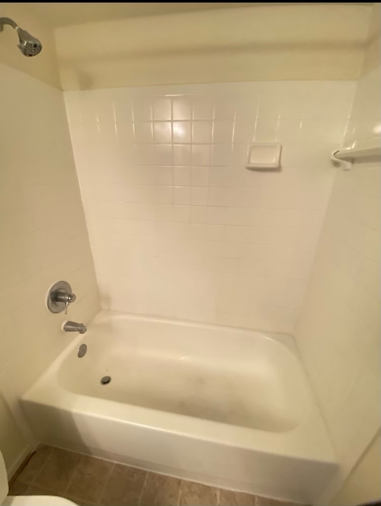 Bathtub Cleaning before